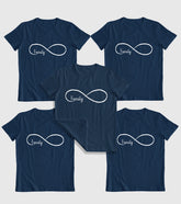 Family Infinity Group Unisex Half Sleeve T-Shirts (Pack of 5)